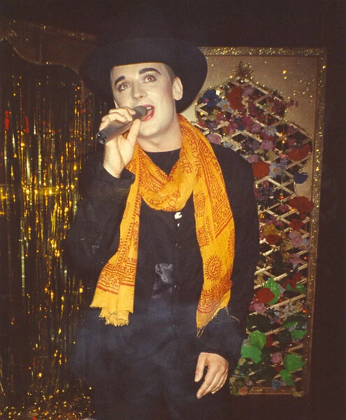 Boy George appears at the Powerhouse Nightclub, Newcastle, in June 1991