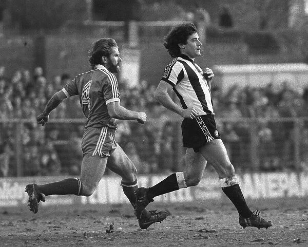Brighton v Newcastle United in the FA Cup 3rd Round match January 1983 Kevin