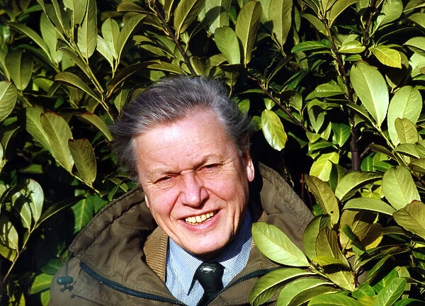 Broadcaster David Attenborough at the BBC in Fenham, Newcastle on 3rd February 1995