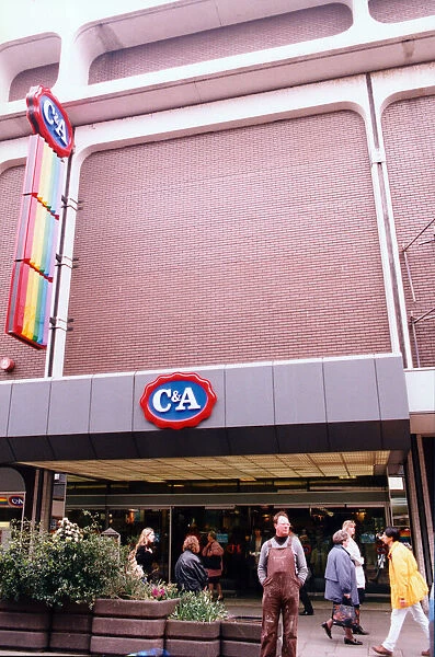 C&A, fashion retail clothing store, Princess Square, Newcastle, Circa April 1990
