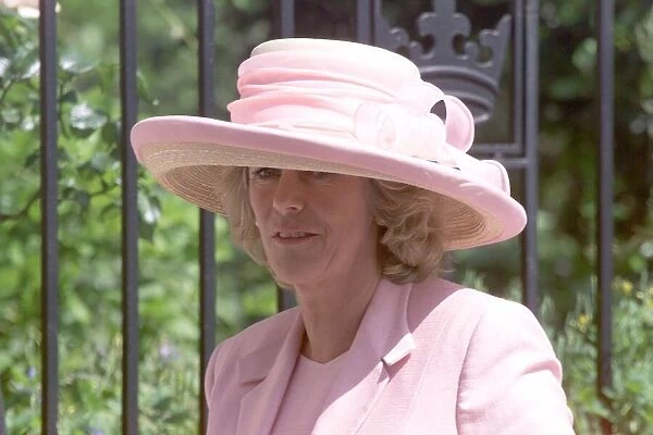 Camilla Parker Bowles attending the wedding of her friend Samantha Shaw