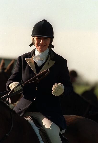 Camilla Parker Bowles horseriding in December 1997
