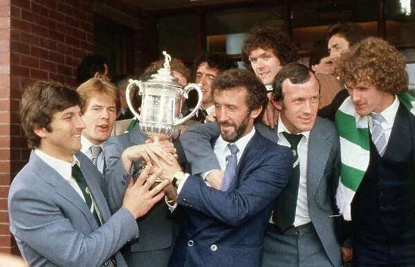 Celtic Scottish Cup Winners with trophy May 1980