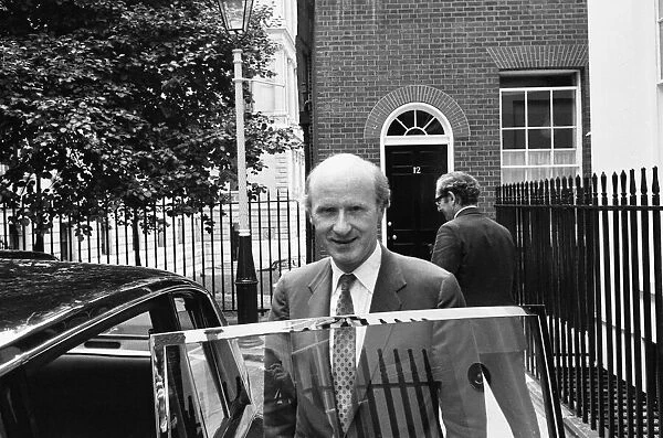Chancellor of the Exchequer Anthony Barber leaves Downing Street for the House of Commons