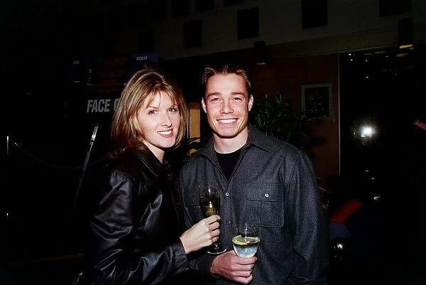 Chelsea footballer Graham Le Saux with his wife Marianne at the premiere of the film Face