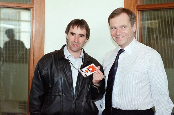 Chris De Burgh and Jeffrey Archer pictured during 'The Simple Truth'