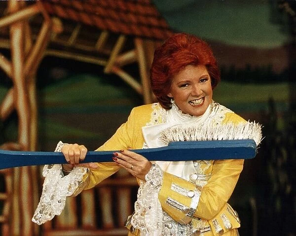 Cilla Black TV Personality performing in Pantomime