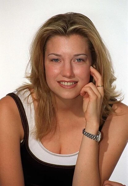 Claire Goose actress at BBC Autumn Launch August 1997 from medical drama Casualty