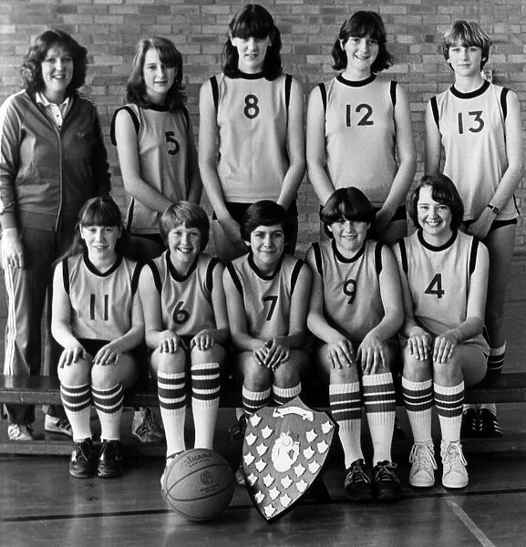 Cleveland County Under 14 Basketball Team, 27th April 1982