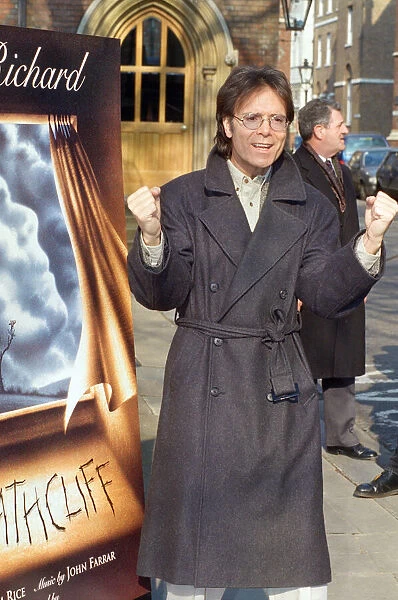 Cliff Richard promoting 'Heathcliff', a unique staged concert combining theatre