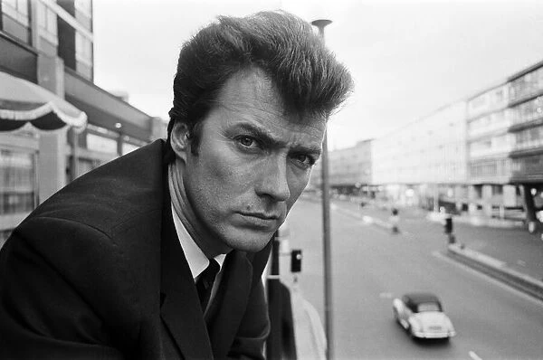 Clint Eastwood at the Albany Hotel on Smallbrook Queensway, Birmingham. 5th June 1967