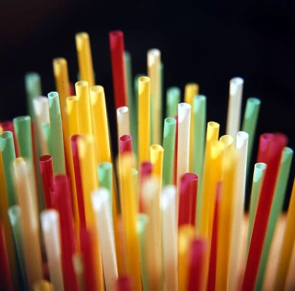 Coloured Straws. February 1977