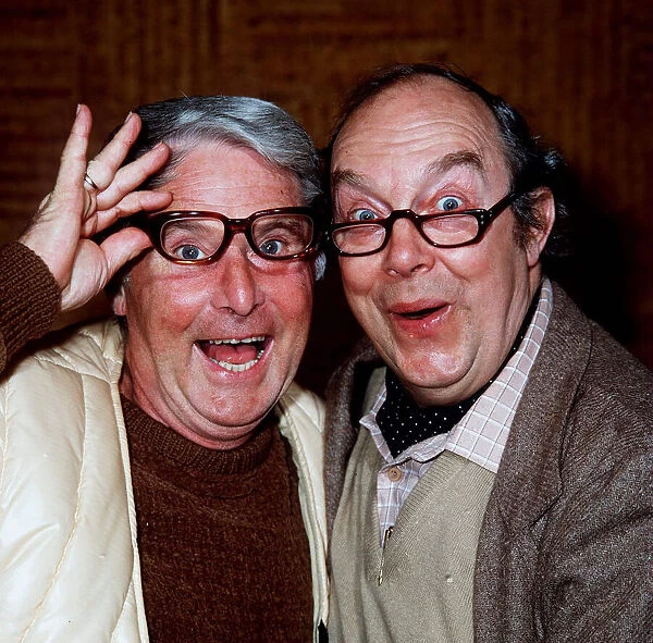 Comedian Ernie Wise with his sidekick Eric Morecambe in their heydey August 1984