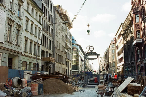 Construction Work, East Berlin, Germany, 7th April 1995
