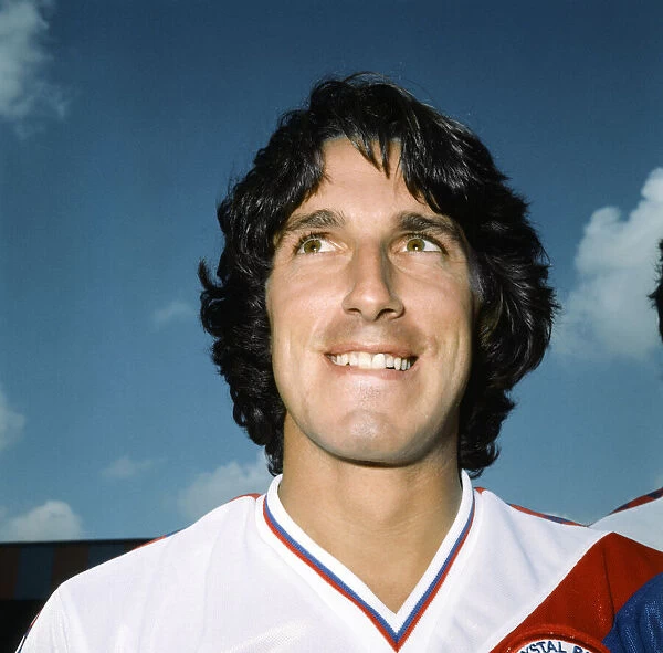 Crystal Palace F. C team member Mike Elwiss poses for a photo. 8th August 1979