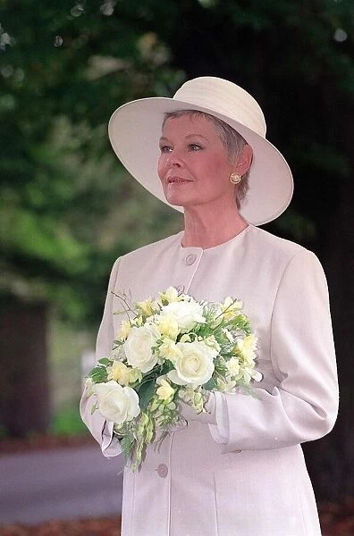 Dame Judi Dench September 1993, pictured during wedding scene of As Time Goes By TV