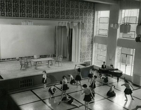 Dance classes at Mary Linwood Girls School, Leicester, 1959