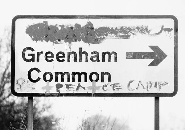 Demonstrations The sign that points the way to Greenham Common also points the way to