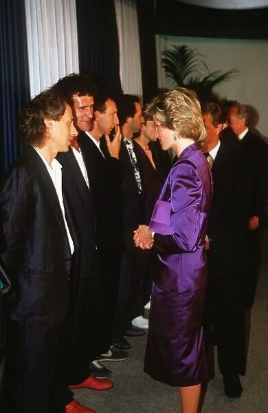 Dire Straits Prince and Princess of Wales at Dire Straits concert at Wembley Arena