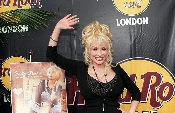 Dolly Parton Actress  /  Singer September 98 At the Hard Rock Cafe in London to promote