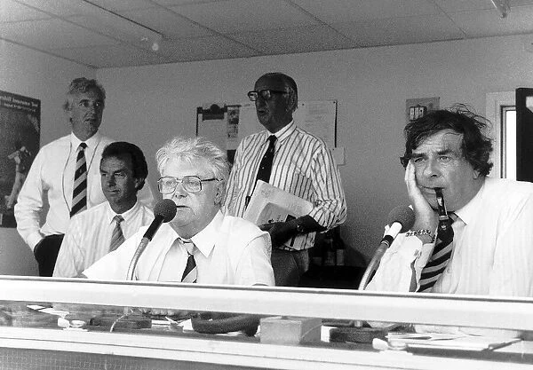 Don Mosey and Fred Trueman take over in the commentary box