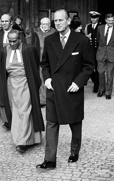 The Duke of Edinburgh, Prince Philip pictured in March 1987