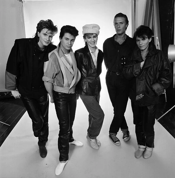 Duran Duran pose exclusively for the Mirror Rock and Pop Awards. 3rd February 1983