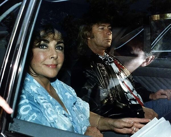 Elizabeth Taylor Actress attended a Freddie Mercury Tribute in Britain