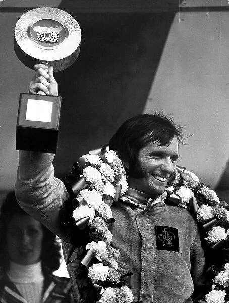 Emerson Fittipaldi motor racing winner of Rothmans £5000 Race at Brands Hatch