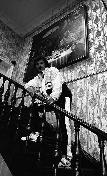 Engelbert Humperdink in the hallway at his home near Leicester