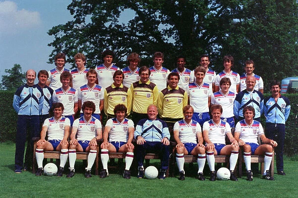 England squad for the 1982 World Cup in Spain pose for a group photograph May 1982