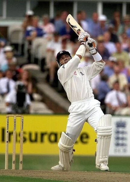 England v New Zealand Cricket Third Test 1999 Mark Ramprakash hits out for a score of 69