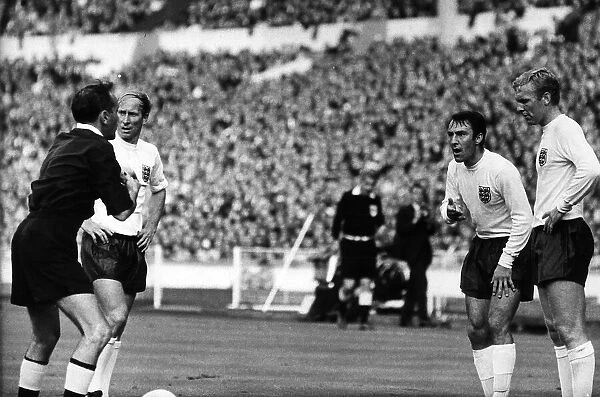 England v Uruguay football match at Wembley Stadium July 1966