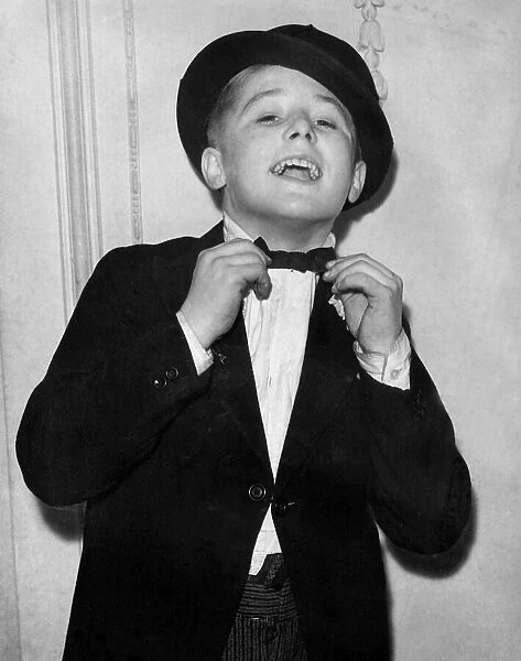 Ernie Wise aged 13 years old, young comedian & son of a parcel porter on Leeds central