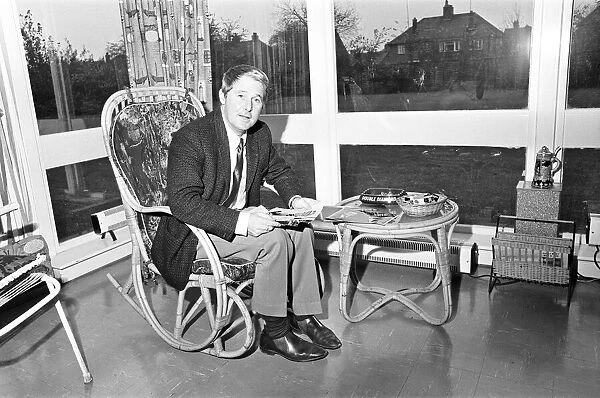 Ernie Wise, one half of double act Morecambe & Wise, pictured at home