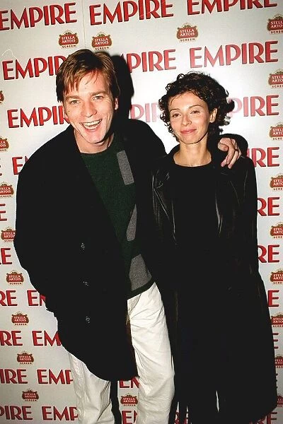 Ewan McGregor and wife at Empire Awards February 1998