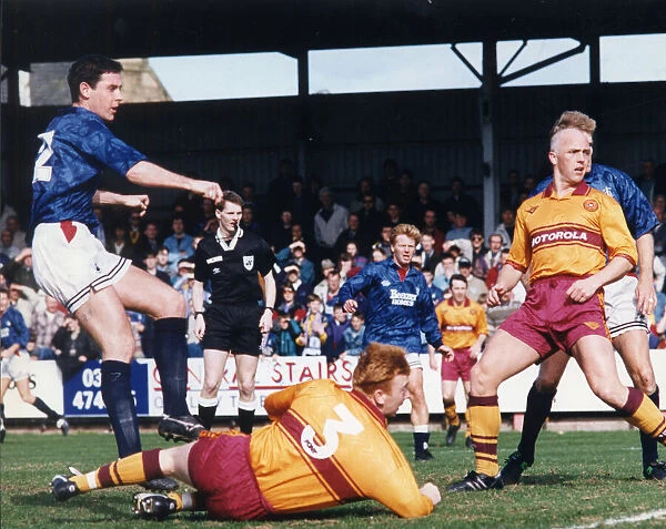 Falkirk footballer David Weir scores the second goal during his side