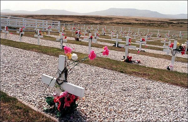 Falkland Islands re-visited. Argentinian War graves - 5th March 1999