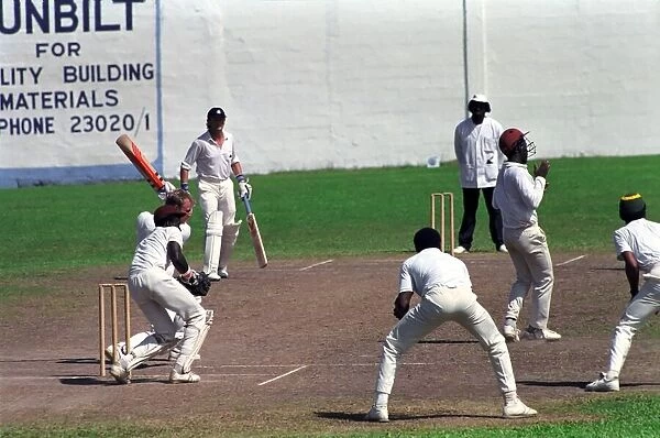 February 1990 90-1082-066 International Test Match Cricket. West Indies vs England
