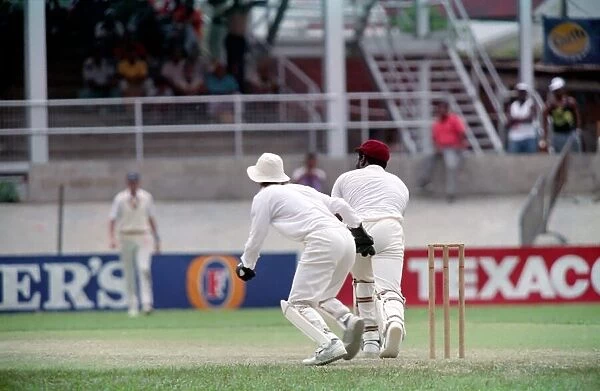 February 1990 90-1082-107 International Test Match Cricket. West Indies vs England