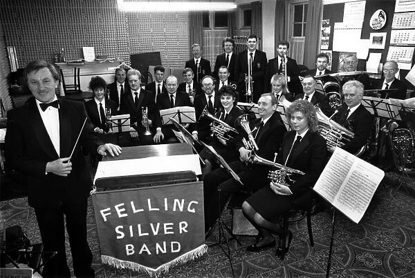 The Felling Silver Band, (brass band). Three years of hard work is paying off for