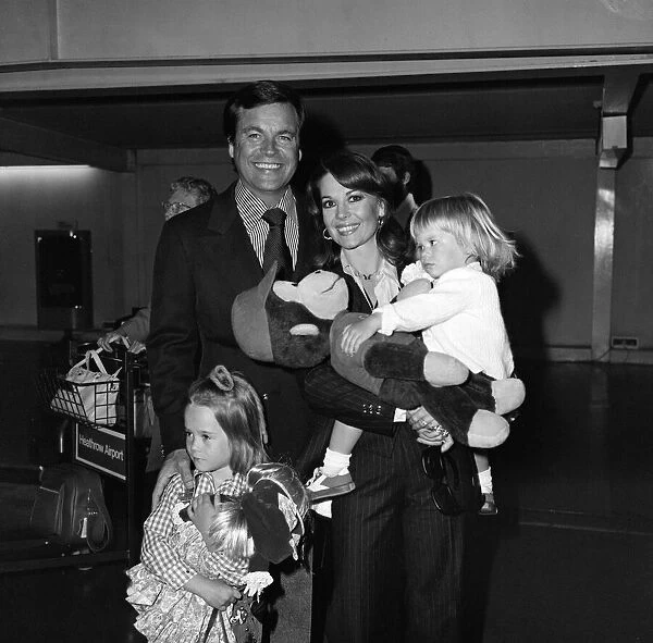 Film actor Robert Wagner and his wife Natalie Wood arrived at Heathrow Airport from Los