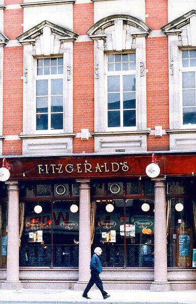 Fitzgeralds, Stockton High Street, which CAMRA thinks is worth listing. 25th April 1994