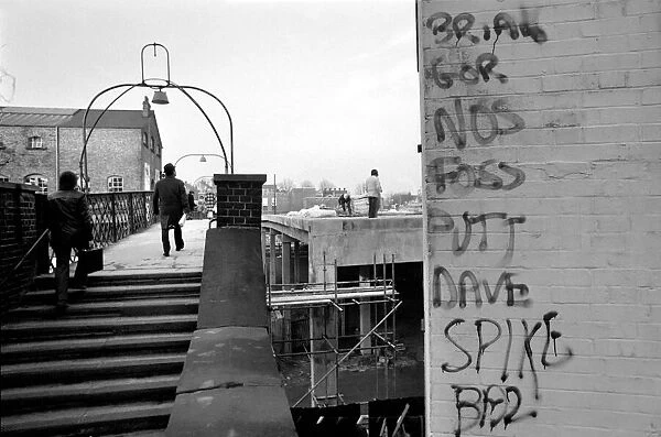 Football Graffiti. February 1975 75-01054