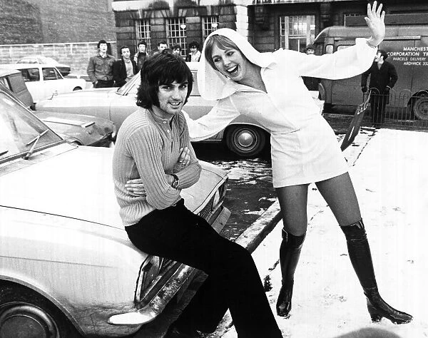 Footballer George Best meets 21 year old pop singer Lucy who wrote a song