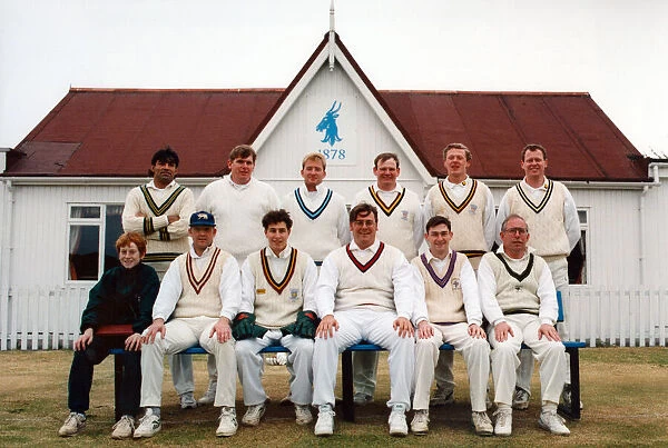 Gateshead Fell Cricket Club team, from top left to front right: Atta-Ur Rehman