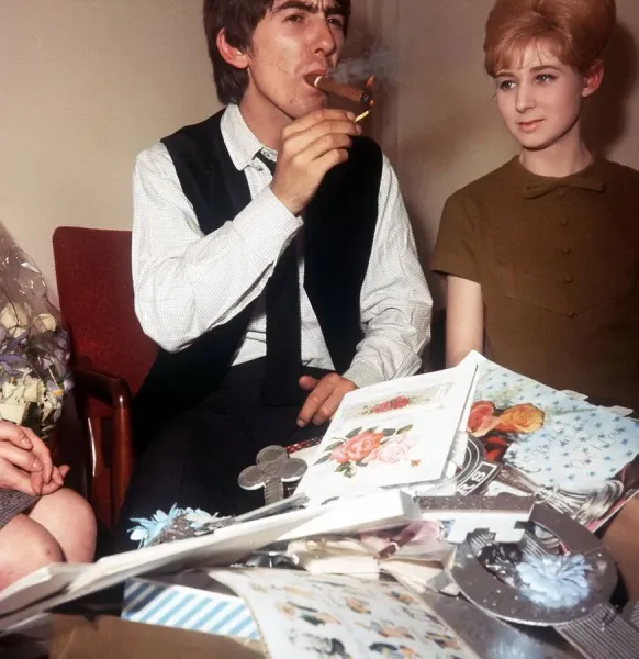 George Harrison 21st Birthday Print, February 1964. Art Prints, Posters & Puzzles from Memory Lane