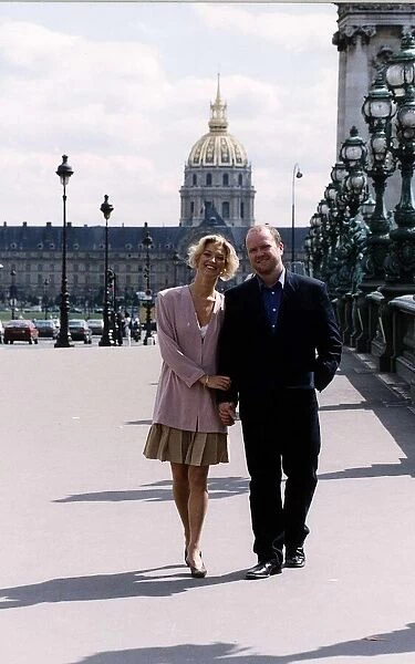Gillian Taylforth actress and Steve McFadden actor in Paris as Kathy Beale
