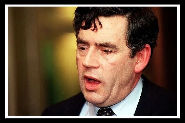 Gordon Brown chancellor of the exchequer March 1999 attends CBI dinner in Glasgow