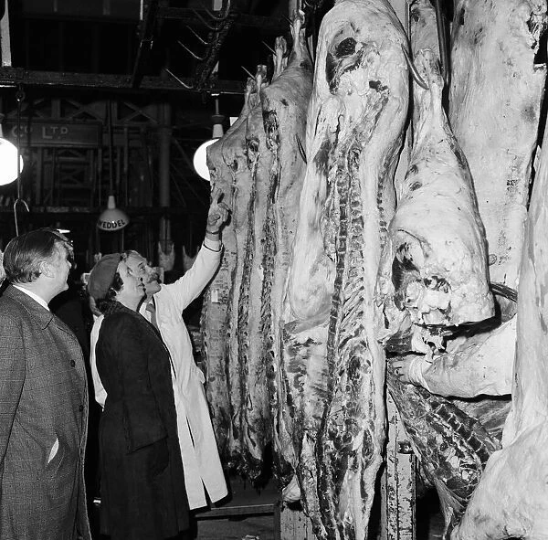 Three government representatives arrived at Londons Smithfield Meat Market just